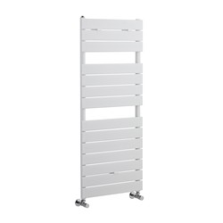 Hudson Reed Flat Panel White Designer Heated Towel Rail Radiator | HLW35