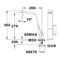 Teka Black Kitchen Sink Single Lever Designer Mixer Tap | IC915