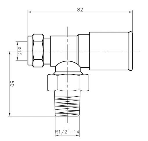 Hudson Reed Chrome Radiator Valves - Angled | RV002