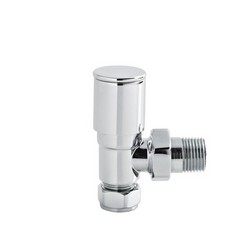 Hudson Reed Chrome Radiator Valves - Angled | RV002